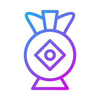 vask icon gradient purple style chinese new year illustration vector perfect.