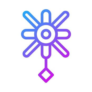 decoration icon gradient purple style chinese new year illustration vector perfect.