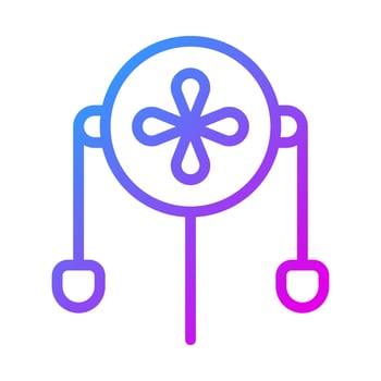 decoration icon gradient purple style chinese new year illustration vector perfect.