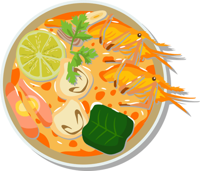 Tom yum goong png graphic clipart design