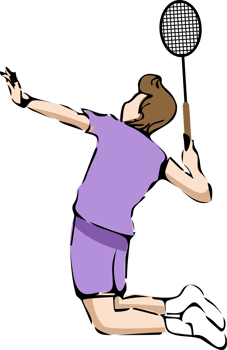 Badminton player png graphic clipart design