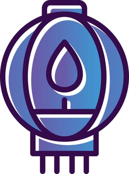 Lantern Vector Icon Design