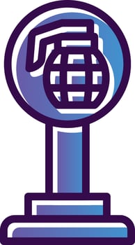 War Zone Vector Icon Design