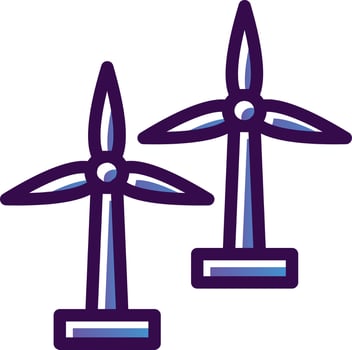 Windmill Vector Icon Design