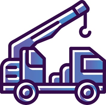 Crane Vector Icon Design