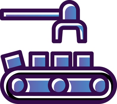 Conveyor Vector Icon Design