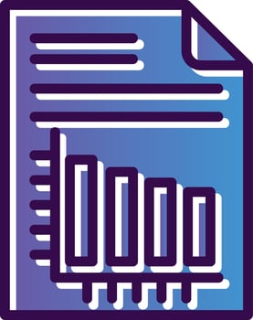 Vertical Bars Vector Icon Design