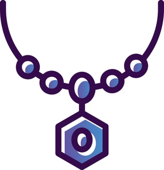 Necklace Vector Icon Design
