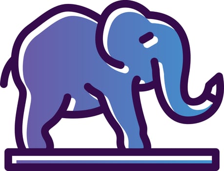 Elephant Vector Icon Design
