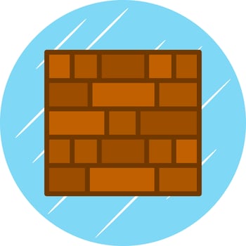 Brick Wall Vector Icon Design