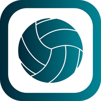 Volleyball Vector Icon Design