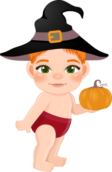 Baby's 1st Thanksgiving with cute baby boys cartoon for baby clothes, greeting and invitation card, poster, and gifts design. png