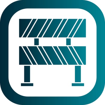 Barrier Vector Icon Design