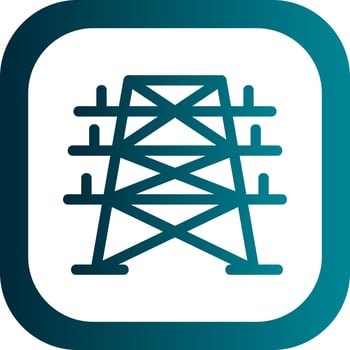Electric Tower Vector Icon Design