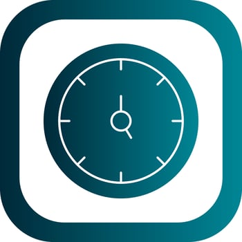 Clock Time Vector Icon Design