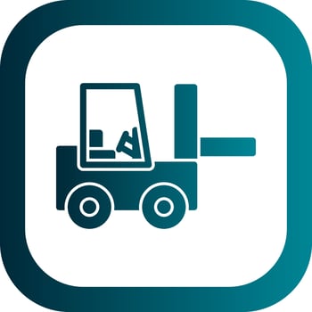 Forklift Vector Icon Design