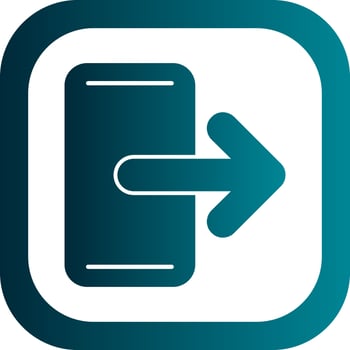 Exit Vector Icon Design