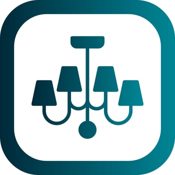 Chandelier Vector Icon Design