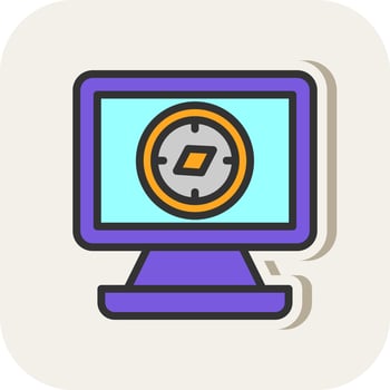 Navigation Vector Icon Design