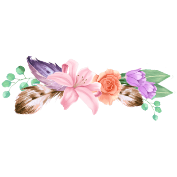 Spring flower bouquet watercolor png