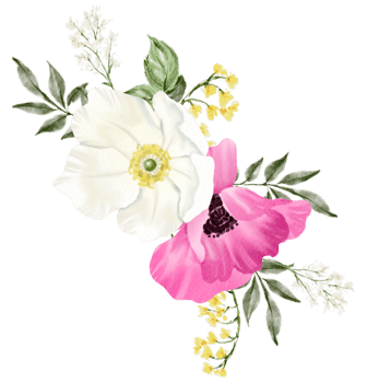 Spring floral bouquet watercolor flower blooming png