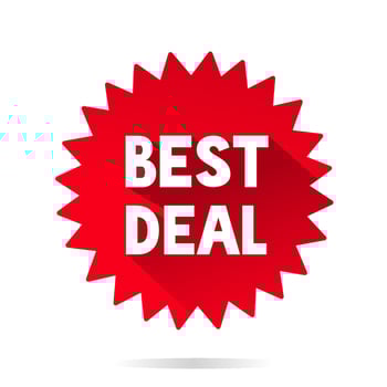 Best deal sticker banner template. Special offer design. vector illustration.