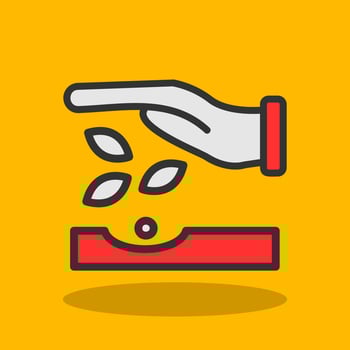 Seeding Vector Icon Design