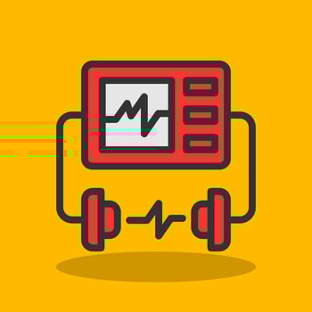 Defibrillator Vector Icon Design