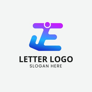 Letter JE logo icon design. JE logo shape. Usable for business and people logos. JE letter logo design template vector