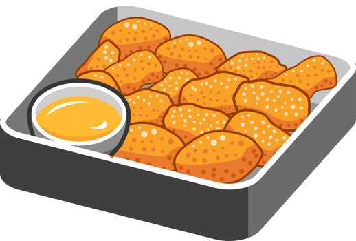 Nuggets png graphic clipart design