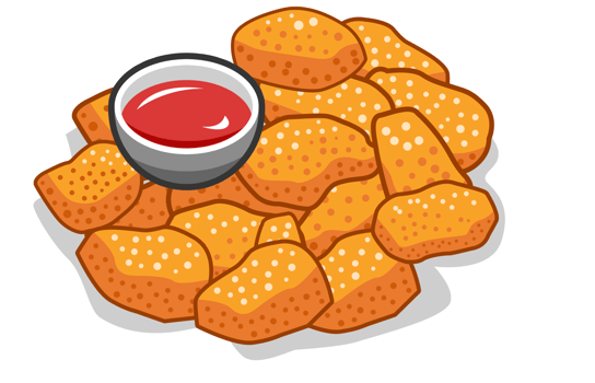 Nuggets png graphic clipart design