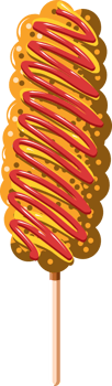 Corndog png graphic clipart design