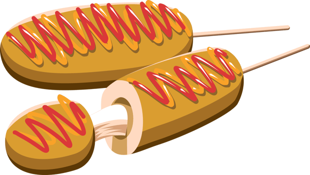 Corndog png graphic clipart design