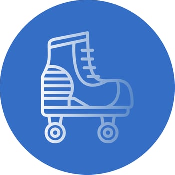 Roller Skate Vector Icon Design