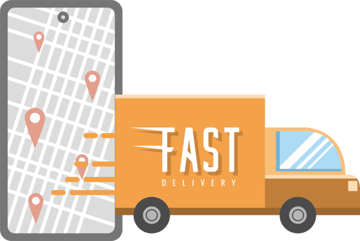 Delivery service png graphic clipart design
