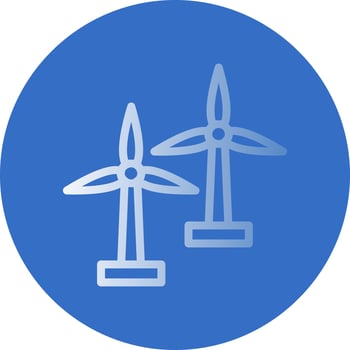 Windmill Vector Icon Design