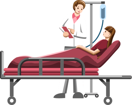 Doctor and patient png graphic clipart design