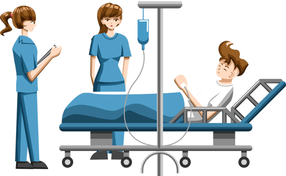 Doctor and patient png graphic clipart design