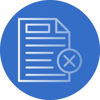 Failure Vector Icon Design