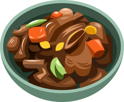 Galbi jjim png graphic clipart design