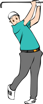 Golf player png graphic clipart design