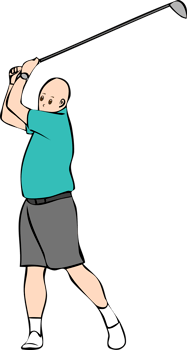 Golf player png graphic clipart design