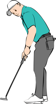 Golf player png graphic clipart design