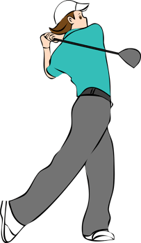 Golf player png graphic clipart design