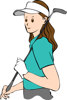 Golf player png graphic clipart design