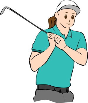 Golf player png graphic clipart design