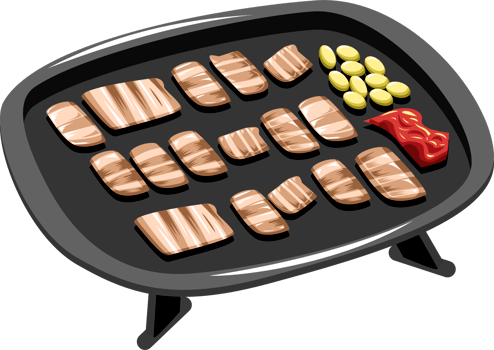 Grilled pork belly png graphic clipart design