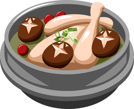 Samgyetang png graphic clipart design