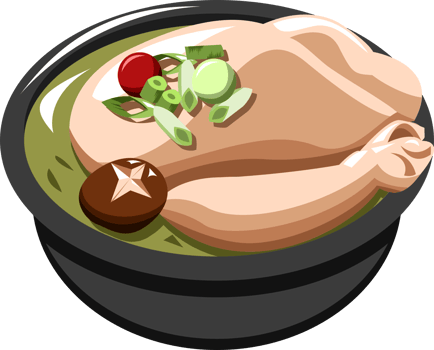 Samgyetang png graphic clipart design