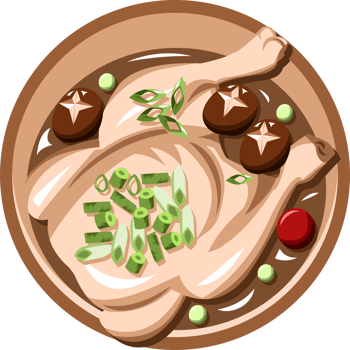 Samgyetang png graphic clipart design
